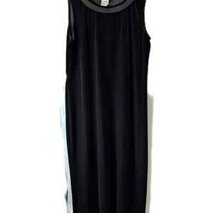 Nina Piccalino Vintage Size 14 Elegant Black Sleeveless Dress